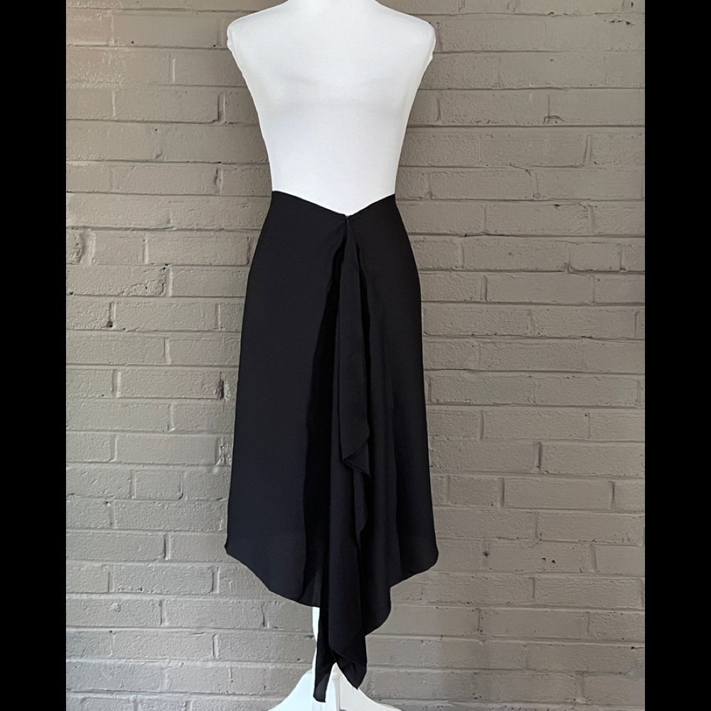 Martine Douvier  Vintage black asymmetrical skirt XS -S